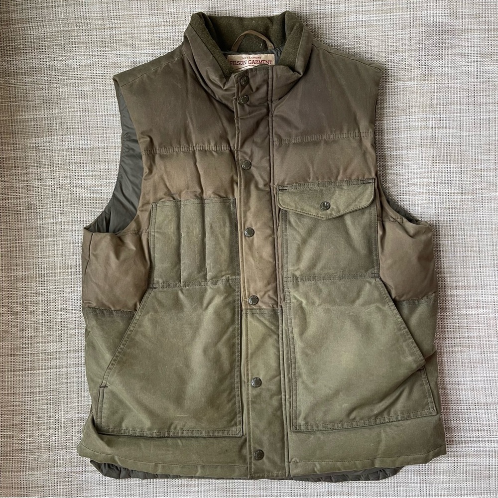 Filson Men's Olive Green Quilted Vest